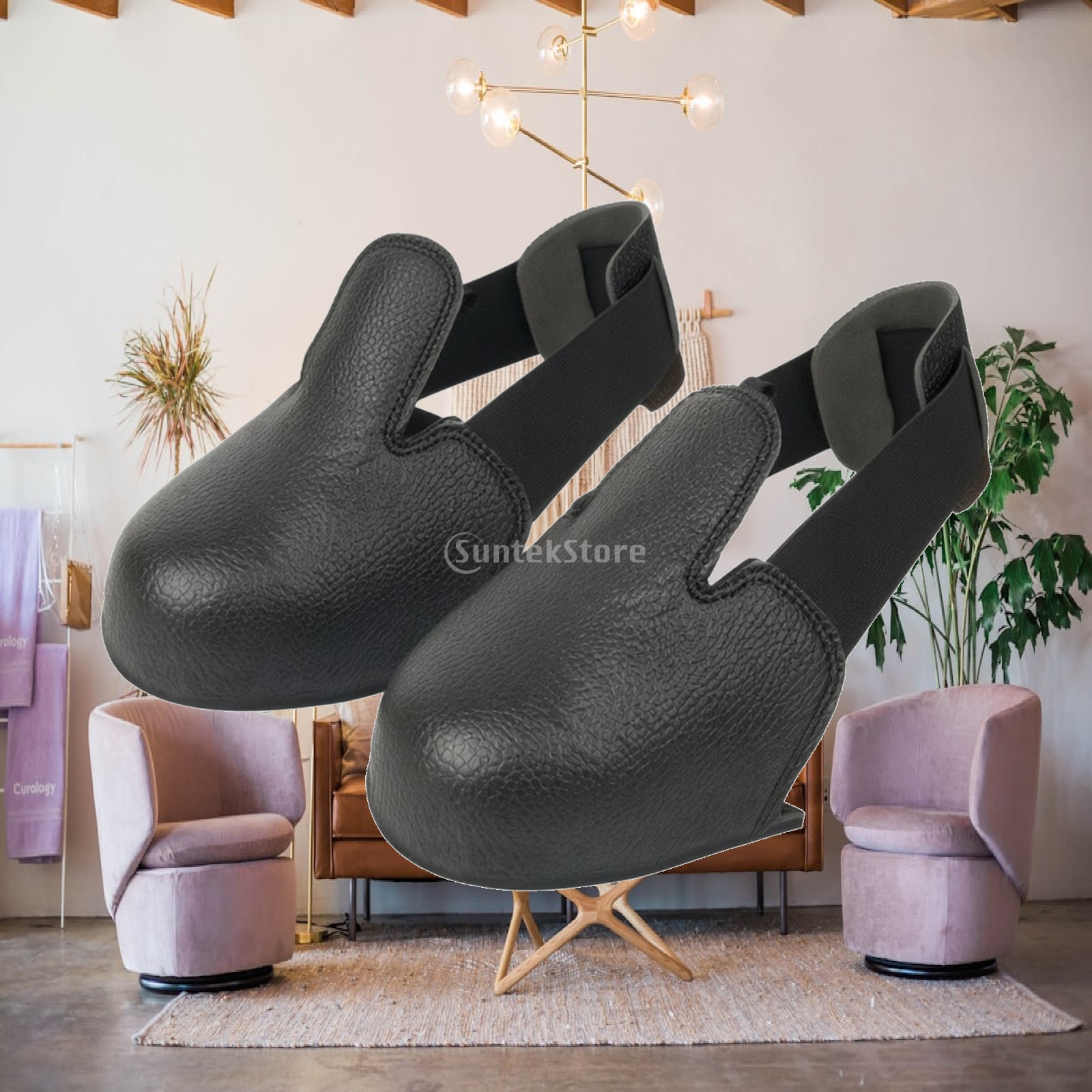 Leather Work Factory - Stahlkappen-Überschuhe Universelle Passform Sicherheitsschuhüberzieher Schutz für