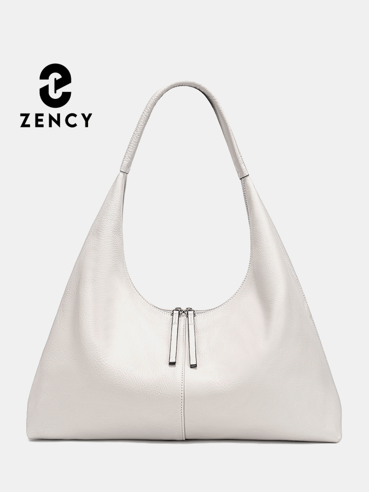 Leather Work Handbags - Zency Große Kapazität Einkaufstasche Echtes Leder