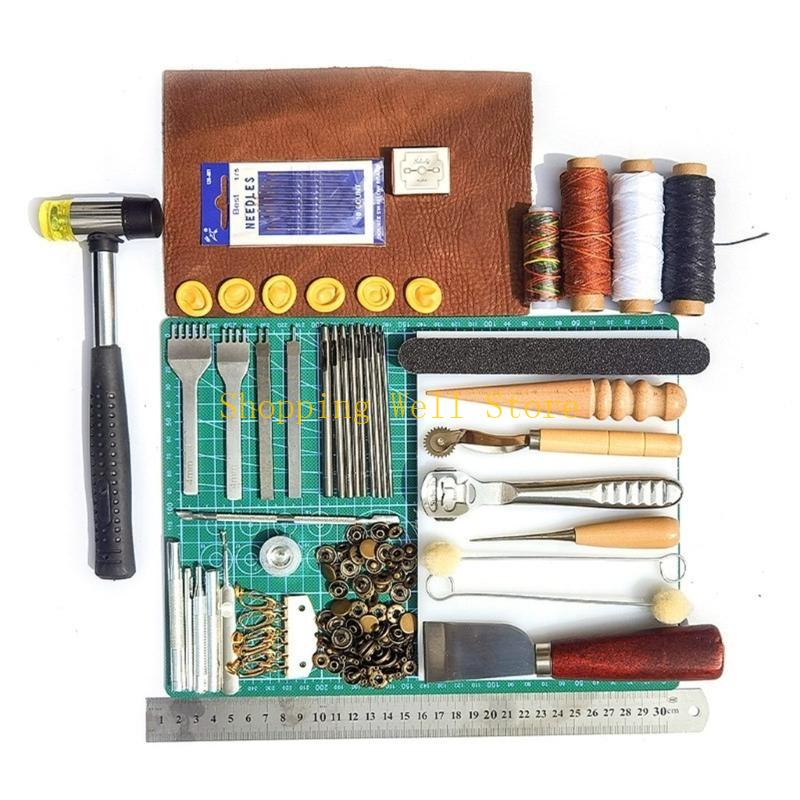 Leatherwork Beginner Tools - KX4B Lederbearbeitungswerkzeuge und Zubehör, geeignet für