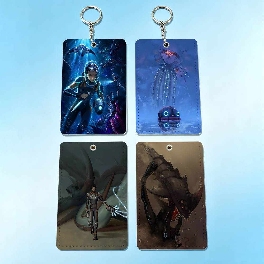 Leatherwork Keychain - Hot Game S-Subnautica 2 Ausweishalter, Schlüsselanhänger