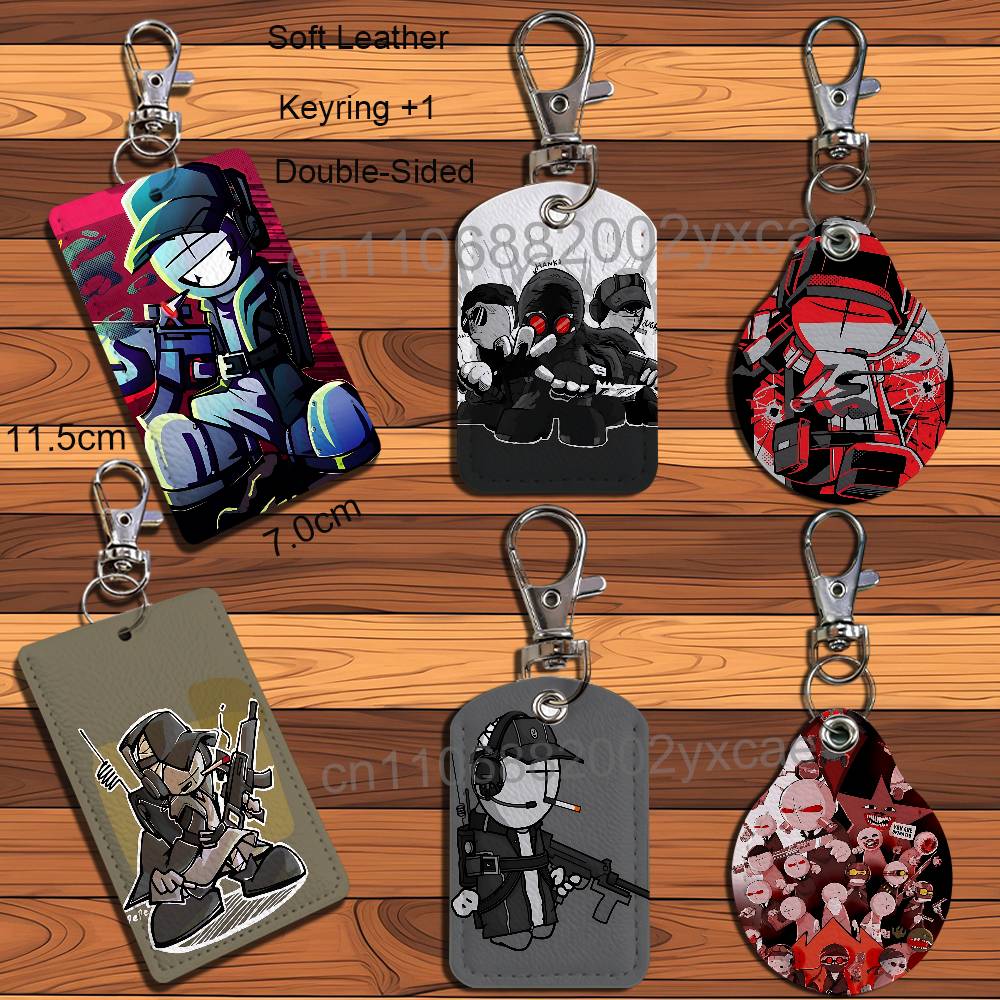 Leatherwork Keychain - Deimos J Sanford Madness Combat Kartenhalter