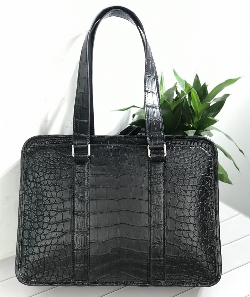 Leather Work Handbags - Neue Krokodilleder-Laptoptasche Echte Krokodilleder-Herren-Aktentasche Luxusmarke Herren-Handtasche