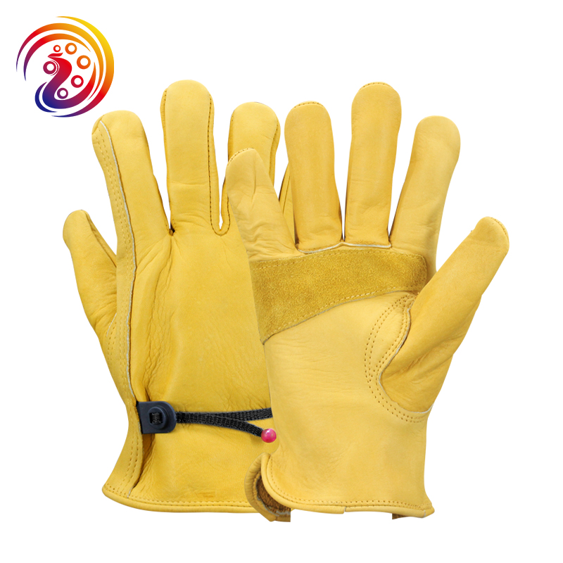 Leather Work Factory - Arbeits handschuhe Rindsleder Fabrik Fahrer Klettern
