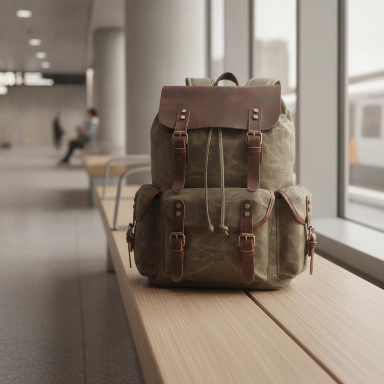 Canvas-Reiserucksack, strapazi – Leather Work Rucksack Bewertung und Preis