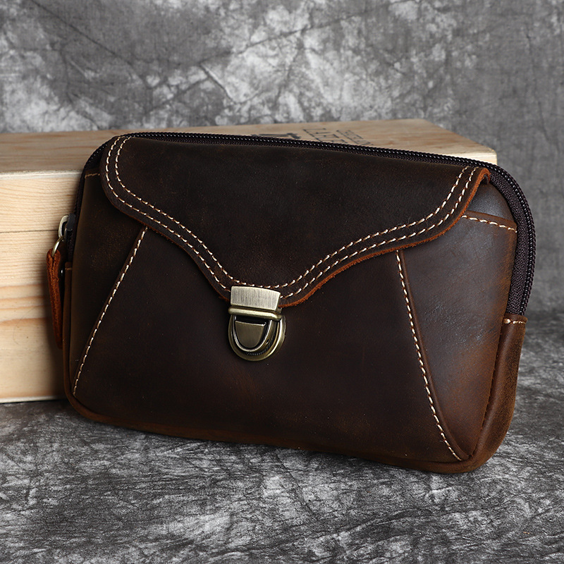 Herren-Gürteltasche aus Leder, – Leatherwork Designs Bewertung und Preis
