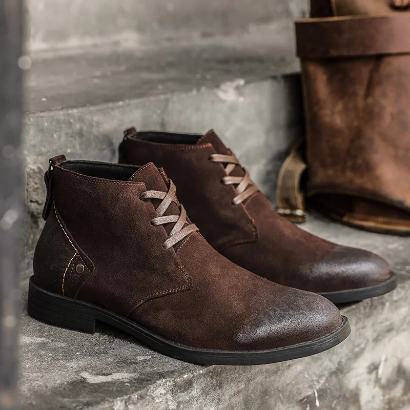 Neue Kuh Wildleder Stiefelette – Leatherwork Designs Bewertung und Preis