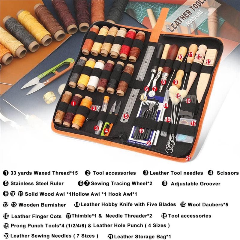 Für Lederarbeiten Werkzeugset  – Leatherwork Beginner Tools Bewertung und Preis