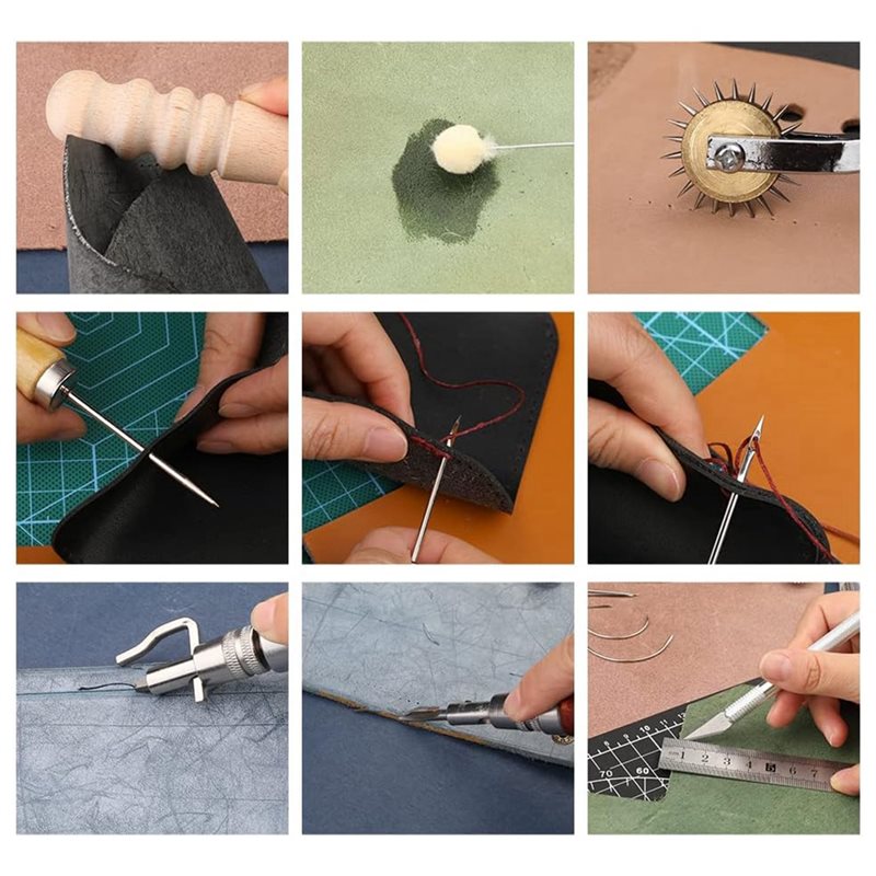AB08-Lederbearbeitungs-Werkzeu – Leatherwork Beginner Tools Bewertung und Preis