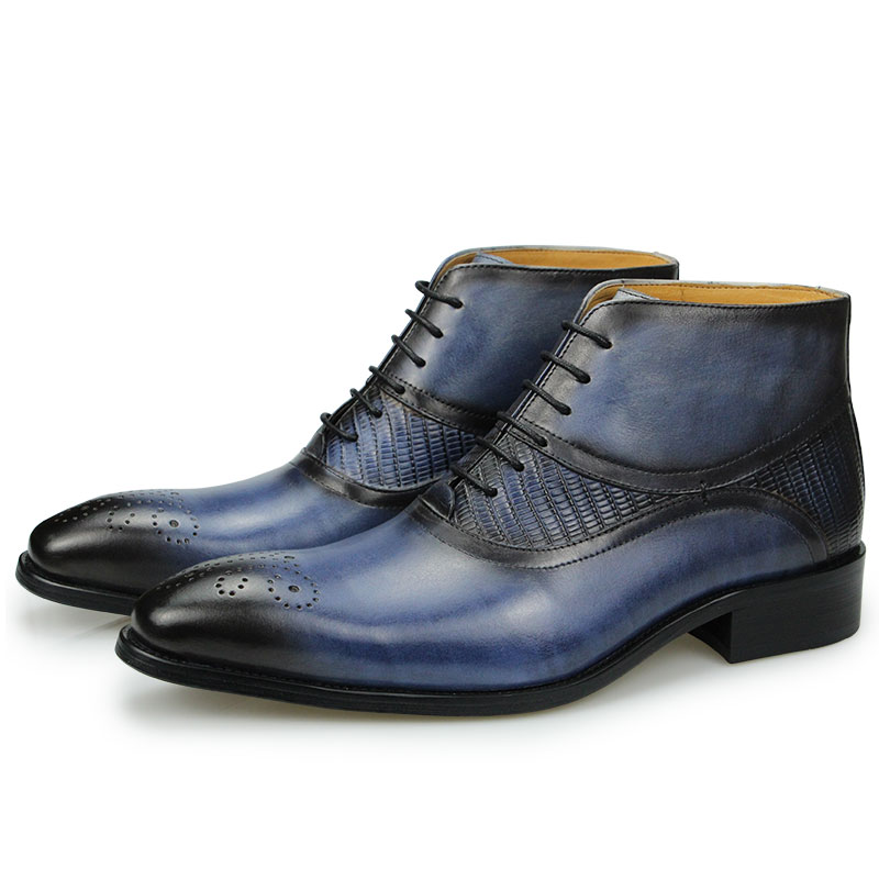 Echtes Leder Schuhe männer Sti – Leather Work Factory Bewertung und Preis
