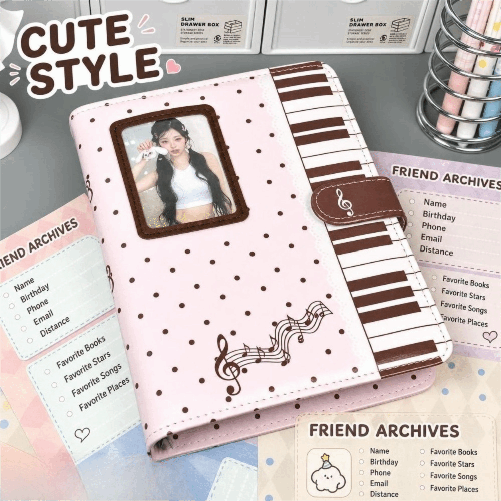 Ins Polka Dot Piano Notizbuch  – Leatherwork Books Bewertung und Preis