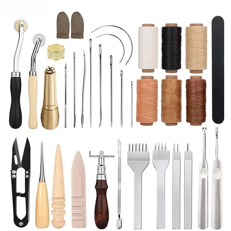 25-teiliges Lederbearbeitungs- – Leatherwork Beginner Tools Bewertung und Preis