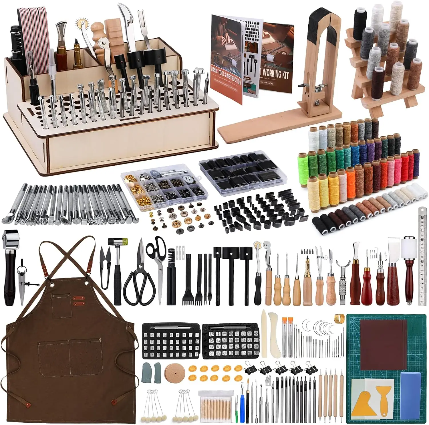 628-teiliges Lederbearbeitungs – Leatherwork Beginner Tools Bewertung und Preis