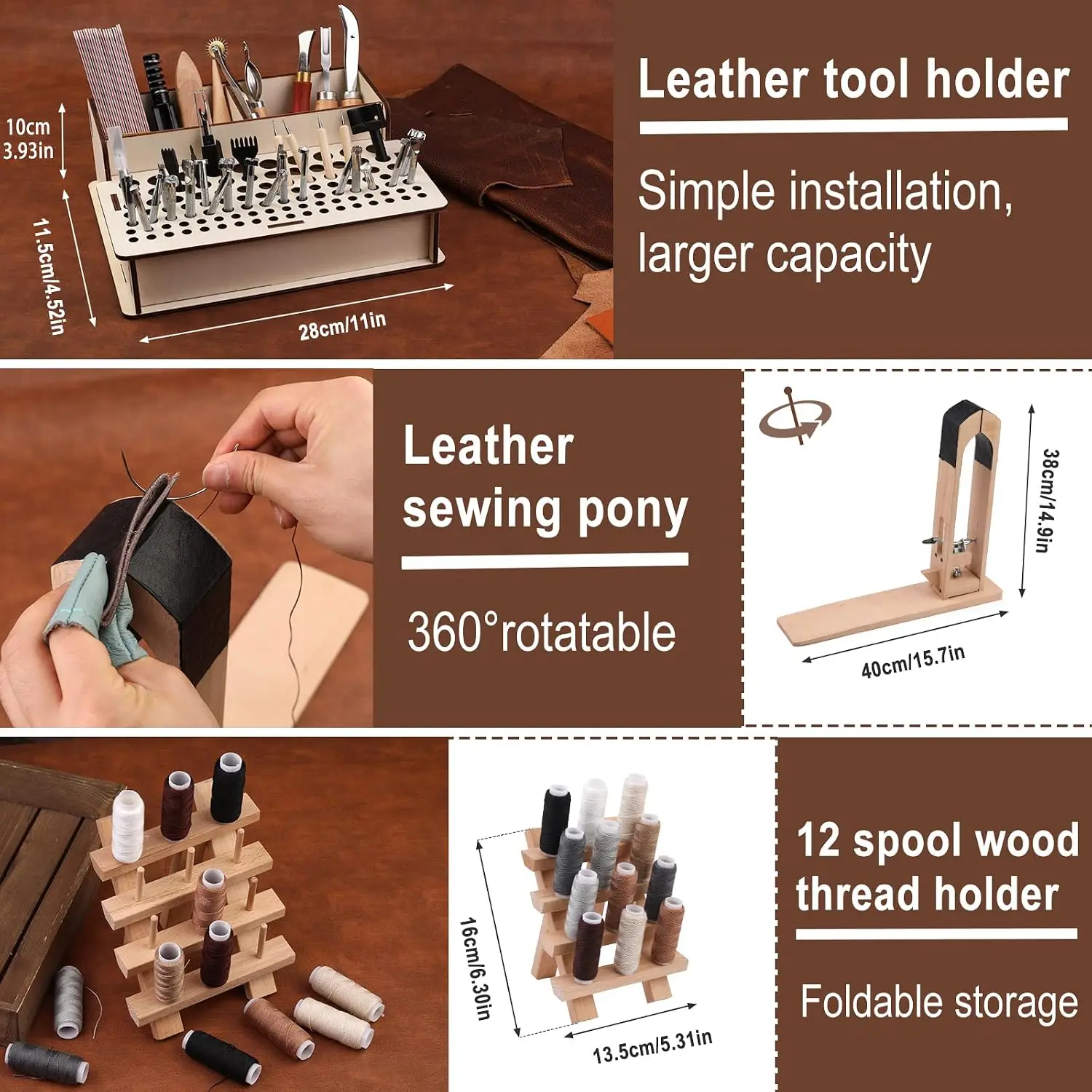 628-teiliges Lederbearbeitungs – Leatherwork Beginner Tools Bewertung und Preis