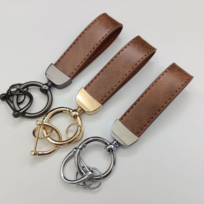 Laser Custom LOGO Verfärbter L – Leatherwork Keychain Bewertung und Preis