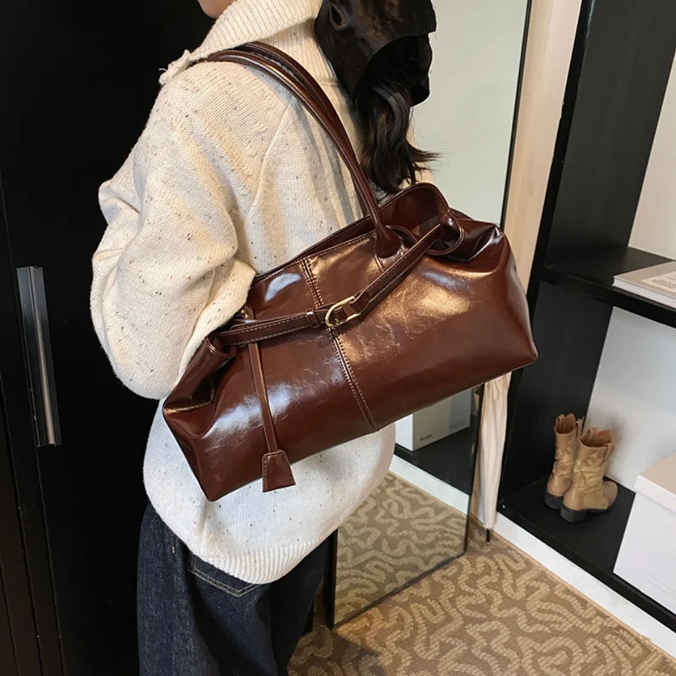 Winter Öl PU Leder Hobo Handta – Leather Work Handbags Bewertung und Preis