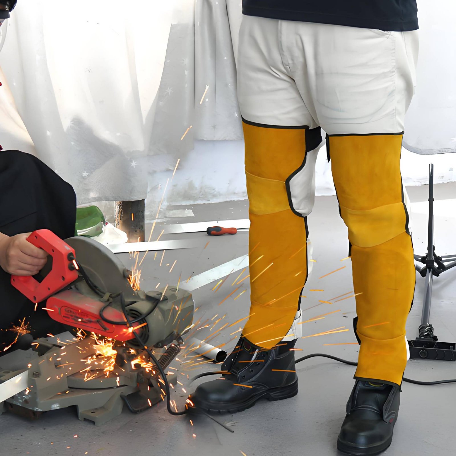 Schweißer-Gamaschen, Knieschon – Leather Work Knee Pads Bewertung und Preis