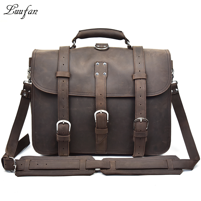 Männer Dicke Crazy Horse Leder – Leather Work Rucksack Bewertung und Preis