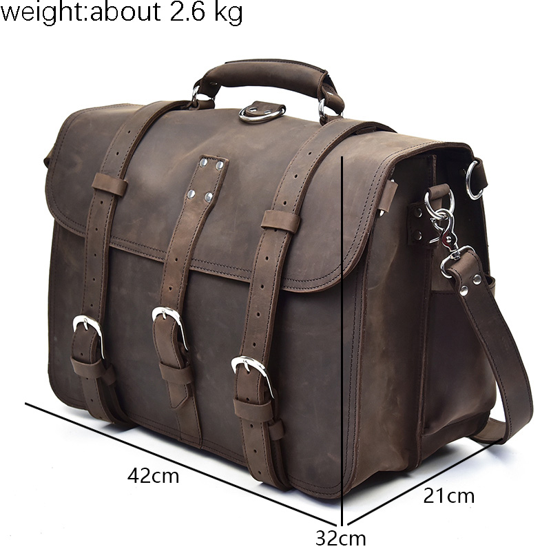 Männer Dicke Crazy Horse Leder – Leather Work Rucksack Bewertung und Preis