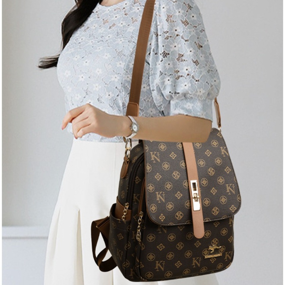Vintage-Rucksack mit Print, ho – Leather Work Rucksack Bewertung und Preis