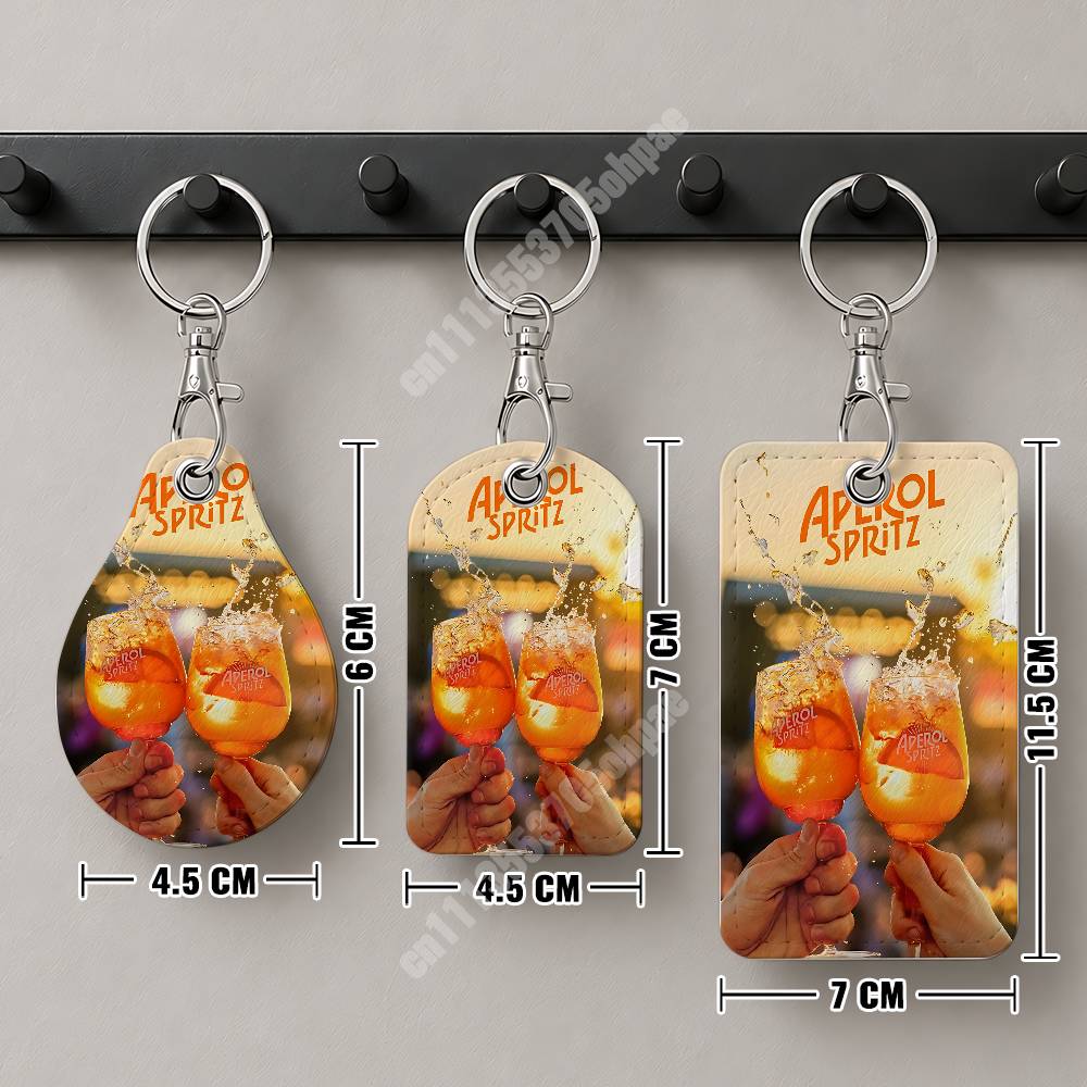 Orangefarbener Prosecco A-Aper – Leatherwork Keychain Bewertung und Preis