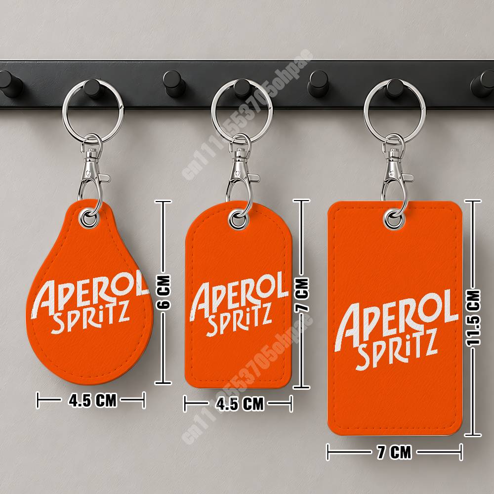 Orangefarbener Prosecco A-Aper – Leatherwork Keychain Bewertung und Preis